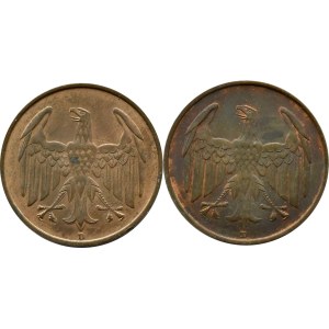 Republika Weimarska, lot 4 pfennig 1932 D, Monachium