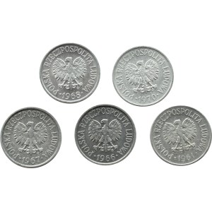 République populaire de Pologne, Lot 20 groszy 1961-1970, Varsovie
