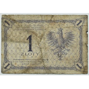 II RP, T. Kosciuszko, 1 zloty 1919 S.79 D