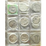 Ukraine, Large set of 5 hryvnia coins 1998-2008, 62 pieces in a clasper