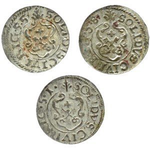 Švédska okupácia, Christina/Karol X Gustav, šarža 1651-1658, Riga BEAUTIFUL