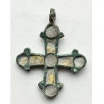 Kyiv Rus X-XIII century, bronze cross enamel remnants (2).