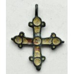 Kyiv Rus X-XIII century, bronze cross enamel remnants (7).