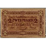 OST, Kaunas, 2 marks 1918 OST, series A, LOW NUMBER