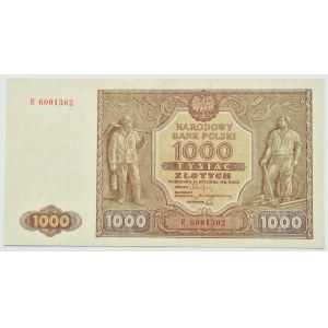 RP, 1000 zloty 1946, series R, Warsaw