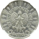 II RP, Józef Piłsudski, 5 zloty 1938, Warsaw, NGC MS60