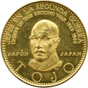 Venezuela, Leaders of World War II - Hideki Tōjō, 1957 medal, gold