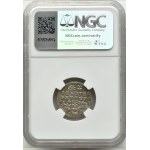 Sigismund III Vasa, trojak 1596, Vilnius, CHALECKI and the Lion pierced by hooks, NGC AU58