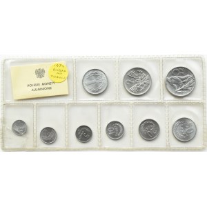 PRL, Polish aluminum coins, 1 grosz-5 zlotys 1949-1976, Fisherman on the grass