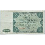 RP, 20 zloty 1947, series B, Warsaw