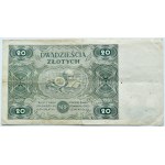 RP, 20 zloty 1947, series B, Warsaw