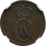 Dänemark, 1 Erz 1882 CS, Kopenhagen, NGC AU 55 BN