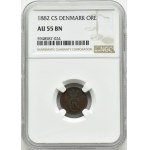 Dänemark, 1 Erz 1882 CS, Kopenhagen, NGC AU 55 BN
