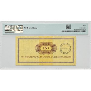 PeWeX, $5 1969, GE series, PMG 30, RARE