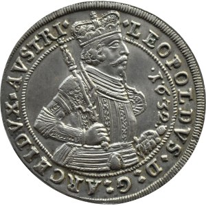 Austria, Tyrol, arcyksiążę Leopold V Habsburg, 1/2 talara 1632, Hall PIĘKNE