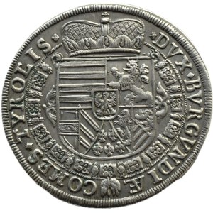 Austria, Tyrol, arcyksiążę Leopold V Habsburg, 1/2 talara 1632, Hall PIĘKNE
