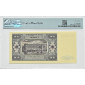 RP, 20 zloty 1948, HD series, Warsaw, PMG 64 EPQ