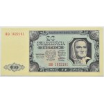 RP, 20 zlotých 1948, séria HD, Varšava, PMG 58 EPQ