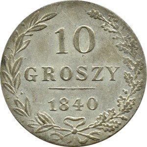 Nicolas Ier, 10 groszy 1840 MW, Varsovie