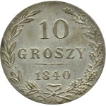 Nicolas Ier, 10 groszy 1840 MW, Varsovie