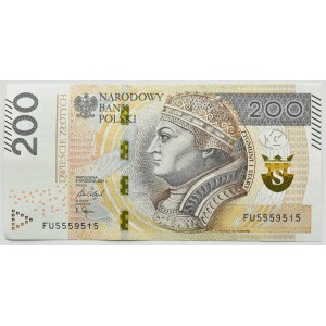 Third Republic, Sigismund the Old, 200 zloty 2021, FU series, UNC