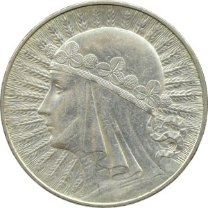 II RP, Head of a Woman, 10 zloty 1933, Warsaw