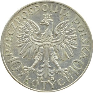 II RP, Head of a Woman, 10 zloty 1933, Warsaw