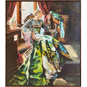 Krzysztof Jackiewicz, Relaxation with a parrot, 2022