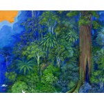 Patrycja Kruszyńska-Mikulska (b. 1973, Lublin), Green gate, diptych, 2024