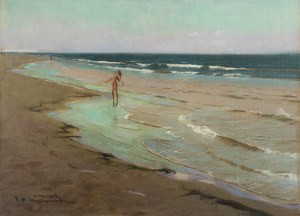 Feliks Michał Wygrzywalski (1875 Przemyśl - 1944 Rzeszów), Kąpiaca się na Lido, 1923 r.