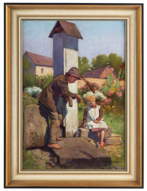 Stefan Matejko (1871-1933), Dzieci przy studni
