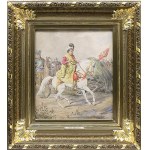Jozef Brodowski (1828 Warsaw-1900 ibid), Juliusz Kossak as John III Sobieski, ca. 1860-1880.