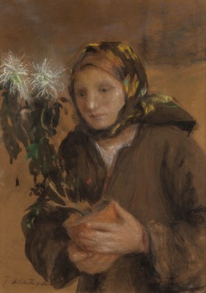 Teodor Axentowicz (1859 Braszów/Rumunia - 1938 Kraków), Hucułka