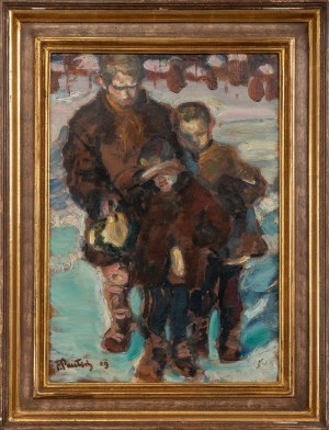 Fryderyk Pautsch (1887 Delatyn - 1950 Kraków), Grupka dzieci, 1909 r.