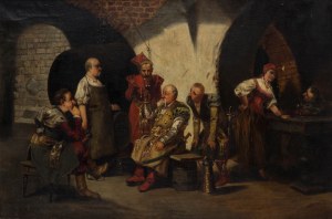 Jan Moniuszko (1853 Wilno - 1908 Warszawa), Scena w karczmie, 1897 r.