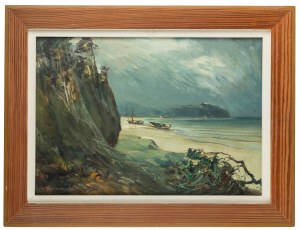 Henryk Baranowski (1932 Starogard Gdański - 2005 Gdynia), Widok z Orłowa, 1983 r.
