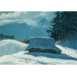Leszek Stańko (1924 Sosnowiec-2010 Katowice), Chata górska na tle lasu