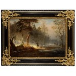 Ehrenfried Wahlqvist (1814 Ystad - 1895 Stockholm), On the hunt, 1860.