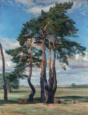 Kazimierz Lasocki (1871 Gąbin - 1952 Warszawa), Sosny mazowieckie, 1923 r.