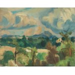Wacław Zawadowski (1891 Skobiełka/Wołyń - 1982 Aix-en-Provence), Pejzaż - Góra Sainte Victoire