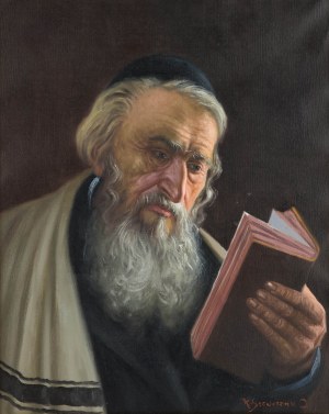Konstanty Szewczenko (1910 Warszawa-1991 tamże), Czytajacy rabin