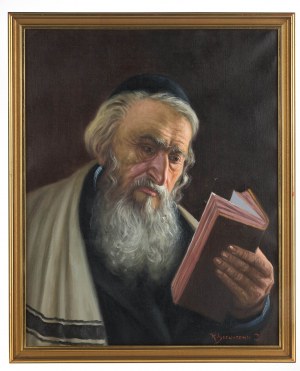 Konstanty Szewczenko (1910 Warszawa-1991 tamże), Czytajacy rabin