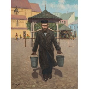 Konstanty Szewczenko (1910 Warszawa-1991 tamże), Nosiwoda na rynku w Kazimierzu