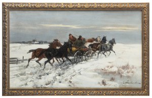 Czesław Wasilewski (1875 Warszawa - 1947 Łódź), Powrót z targu