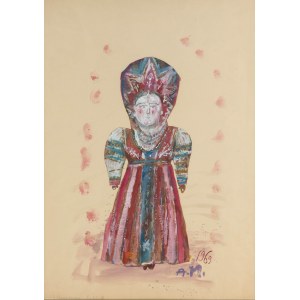 Andrzej Kreütz-Majewski (1936 Brdów-2011 Warszawa), Projekt kostiumu do baletu Petrushka Igora Stravinskyego, 1969 r.