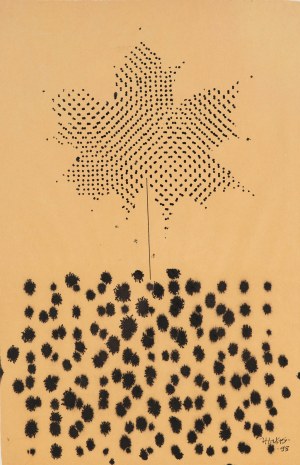 Józef Hałas (1927 Nowy Sącz - 2015 Wrocław), Liść z cyklu Podziały, 1998