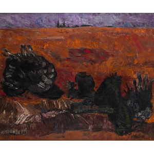 Wanda Wedecka (1919 Gomel - 2011 Warsaw), Landscape with a root (Karczowisko), 1964.