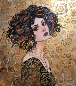 Mariola Świgulska, Klimtowskie westchnienie złotem spowite, 2024 r.