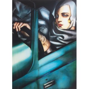 Tamara Lempicka (1898 - 1980), Self-portrait in a green Bugatti