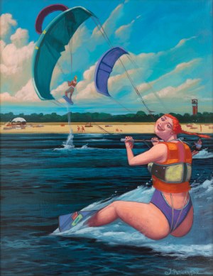 Jacek Pałucha (ur. 1966), Kicia surfing, 2020